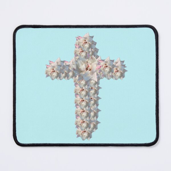 Item preview, white rose cross designed and sold by gracehopelove.