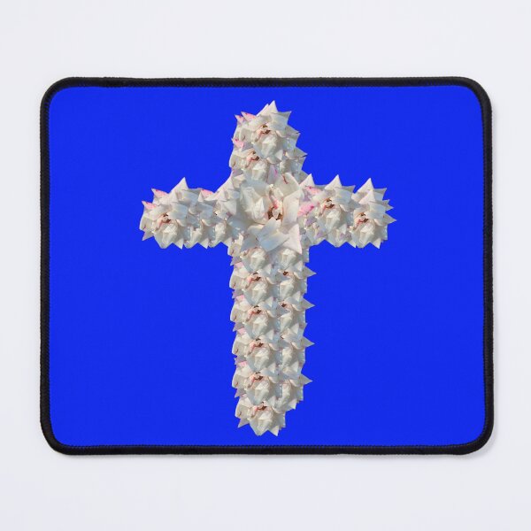 Item preview, white rose cross designed and sold by gracehopelove.