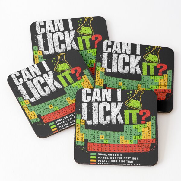Item preview, Can I Lick It? Chemistry Science Periodic Table Scientist Humor designed and sold by RetroMini2026.
