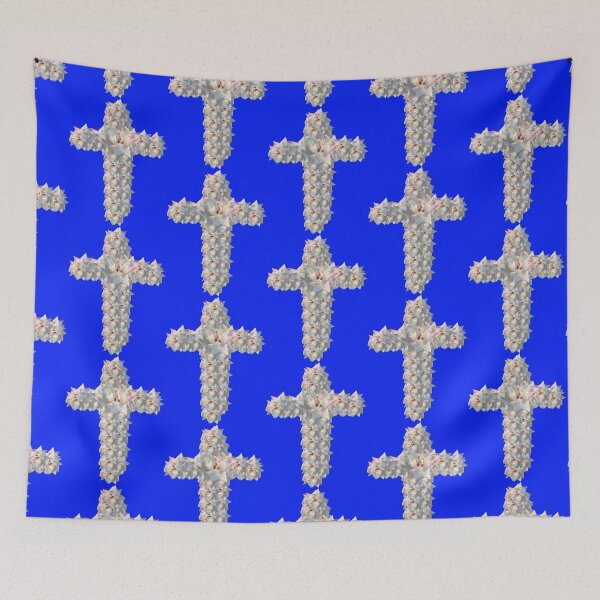 Item preview, white rose cross designed and sold by gracehopelove.
