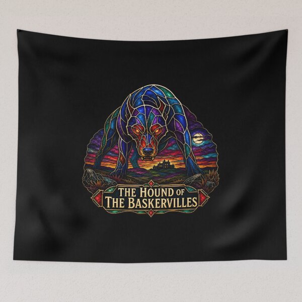 Item preview, The Hound of the Baskervilles – Stained Glass Beast designed and sold by Fenay Designs.
