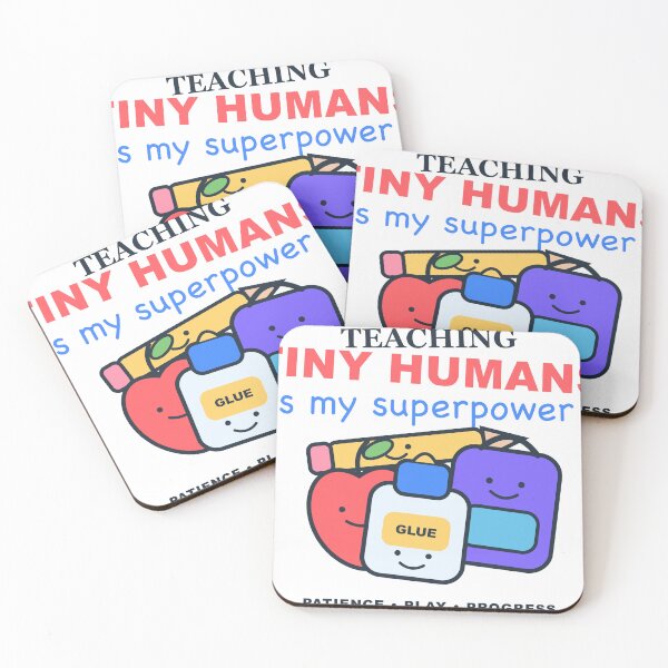 Item preview, Teaching Tiny Humans Is My Superpower – Cute Teacher Design designed and sold by FlamoArt.