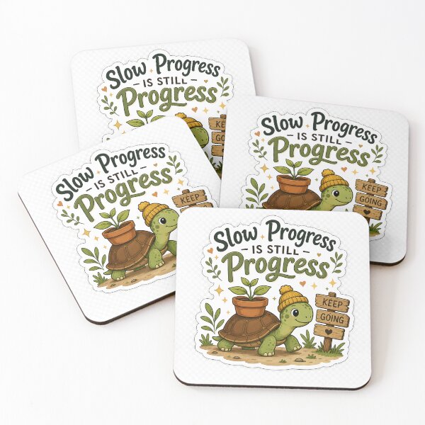 Item preview, Slow Progress Is Still Progress Turtle Sticker | Growth Mindset Motivation | Productivity Gift designed and sold by GenZStickerHub1.