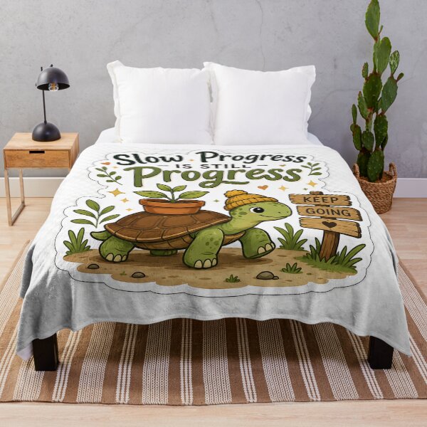 Item preview, Slow Progress Is Still Progress Turtle Sticker | Growth Mindset Motivation | Productivity Gift designed and sold by GenZStickerHub1.
