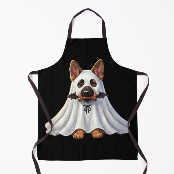 Item preview, Cute German Shepherd Puppy Ghost Costume Halloween Dog designed and sold by SilentFlower.