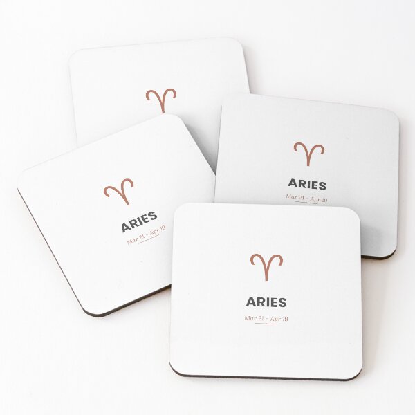 Item preview, Aries Zodiac Sign Typography Design designed and sold by CipherCrawler.