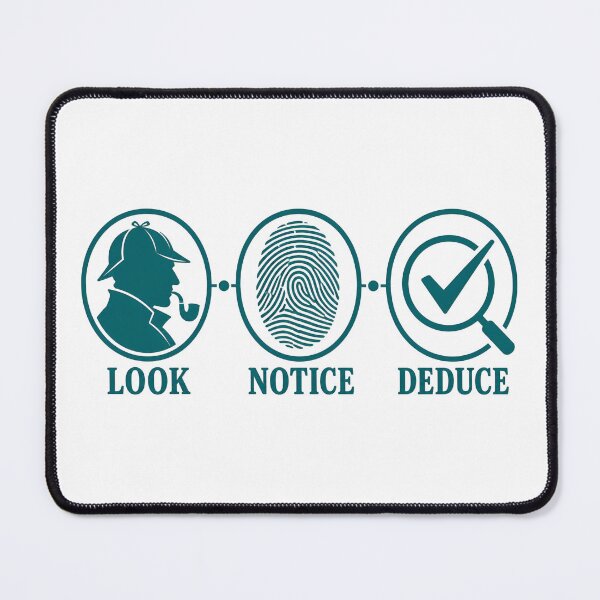 Item preview, Sherlock Holmes – Look, Notice, Deduce Icons designed and sold by Fenay Designs.