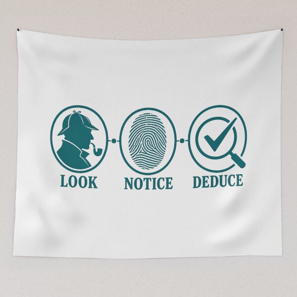 Item preview, Sherlock Holmes – Look, Notice, Deduce Icons designed and sold by Fenay Designs.