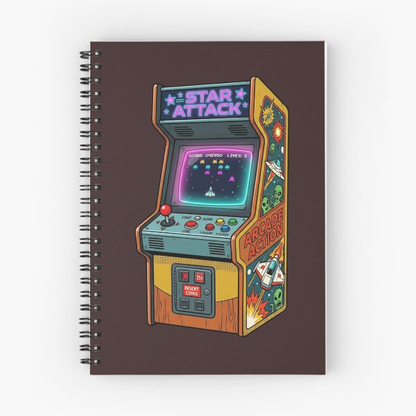 Item preview,  "Retro Arcade Machine Star Attack 80s Gaming Aesthetic" designed and sold by Malalese.