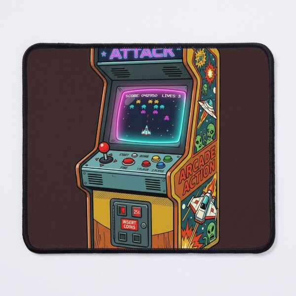 Item preview, "Retro Arcade Machine Star Attack 80s Gaming Aesthetic" designed and sold by Malalese.
