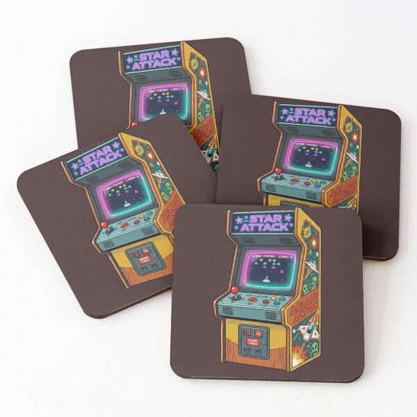 Item preview,  "Retro Arcade Machine Star Attack 80s Gaming Aesthetic" designed and sold by Malalese.