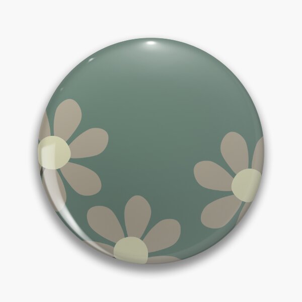Item preview, Muted minimalist abstract floral vector illustration on dusty dark green background designed and sold by 722u.