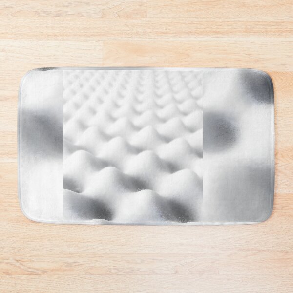 Item preview, Abstract White Wavy Foam Pattern | Minimalist 3D Geometric Ripples Wall Art | Clean Modern Studio Texture Print | Nordic Style Monochrome Soft Grid Poster designed and sold by SergioMiklos.