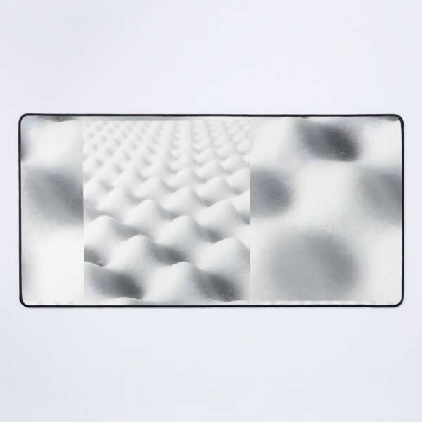 Item preview, Abstract White Wavy Foam Pattern | Minimalist 3D Geometric Ripples Wall Art | Clean Modern Studio Texture Print | Nordic Style Monochrome Soft Grid Poster designed and sold by SergioMiklos.