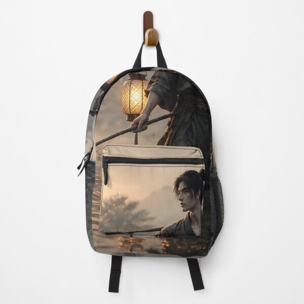 Item preview, Lantern Traveler at Dawn River designed and sold by sigmaartstudio.