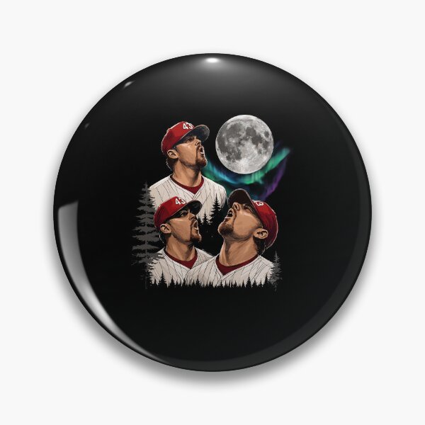 Item preview, Randy Howling at the Moon Vintage Baseball Graphic designed and sold by DarylPope.