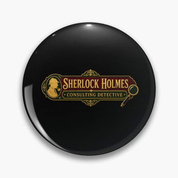 Item preview, Sherlock Holmes Consulting Detective – Gilded Plaque designed and sold by Fenay Designs.