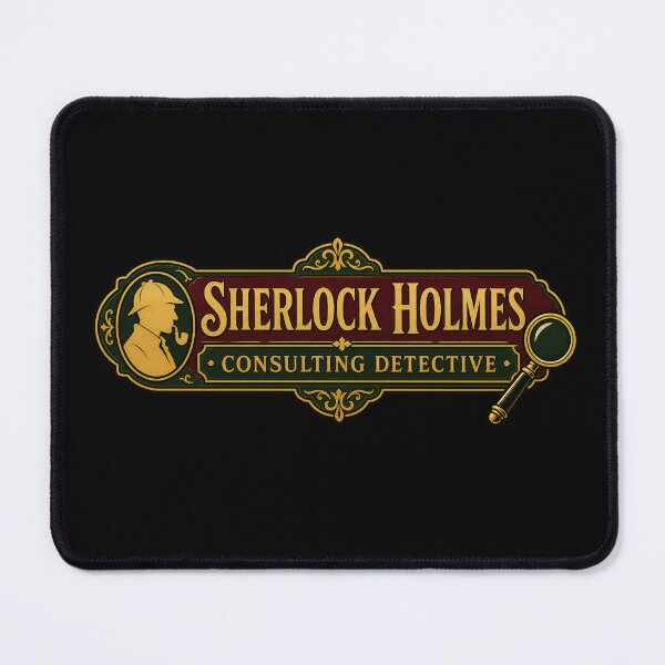 Item preview, Sherlock Holmes Consulting Detective – Gilded Plaque designed and sold by Fenay Designs.