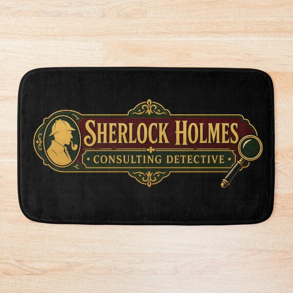 Item preview, Sherlock Holmes Consulting Detective – Gilded Plaque designed and sold by Fenay Designs.