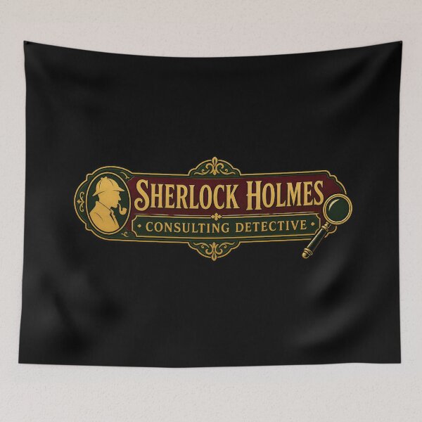 Item preview, Sherlock Holmes Consulting Detective – Gilded Plaque designed and sold by Fenay Designs.