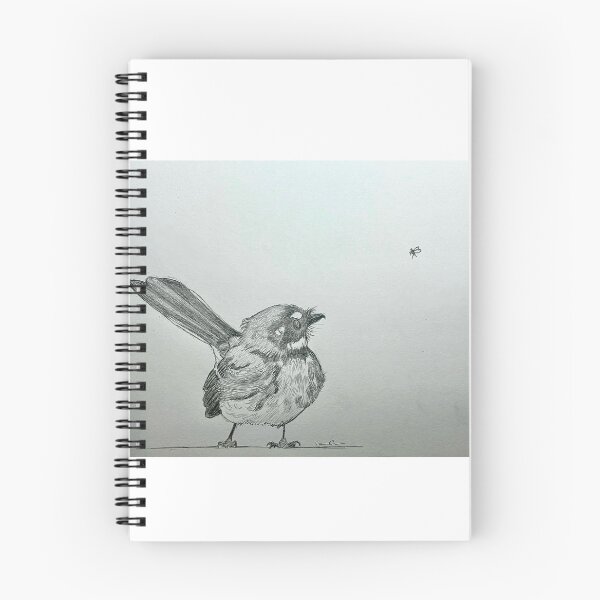 Item preview, Grey fantail eyeing off breakfast designed and sold by Samgalerart.