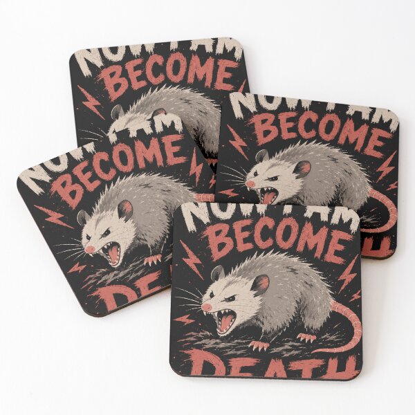 Item preview, Now I Am Become Death Opossum Possum Dark Humor Wildlife Lover designed and sold by RetroMini2026.