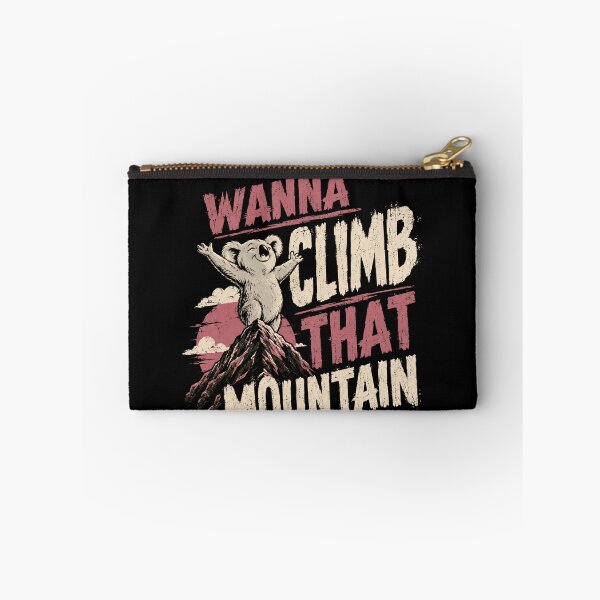 Item preview, Wanna Climb That Mountain Koala Mountain Hiker Motivation designed and sold by RetroMini2026.