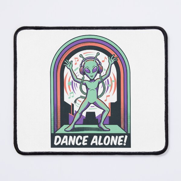 Item preview, Retro Dancing Alien Music Lover Graphic designed and sold by DuckOddity.