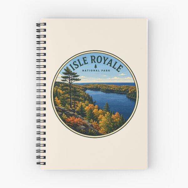 Item preview, Isle Royale National Park Retro Wilderness designed and sold by Gideon Emmerich.