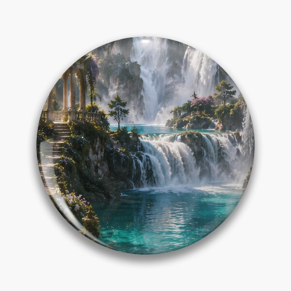Item preview, Crystal Waterfall Sanctuary | Hidden Valley Escape designed and sold by Genesis-Ink.