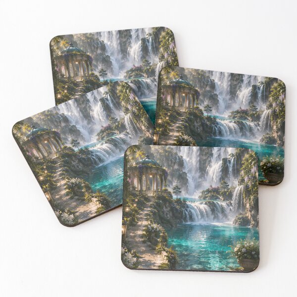 Item preview, Crystal Waterfall Sanctuary | Hidden Valley Escape designed and sold by Genesis-Ink.