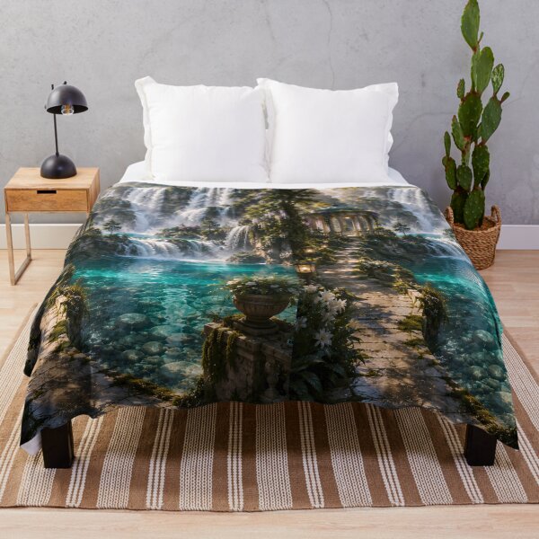 Item preview, Crystal Waterfall Sanctuary | Hidden Valley Escape designed and sold by Genesis-Ink.