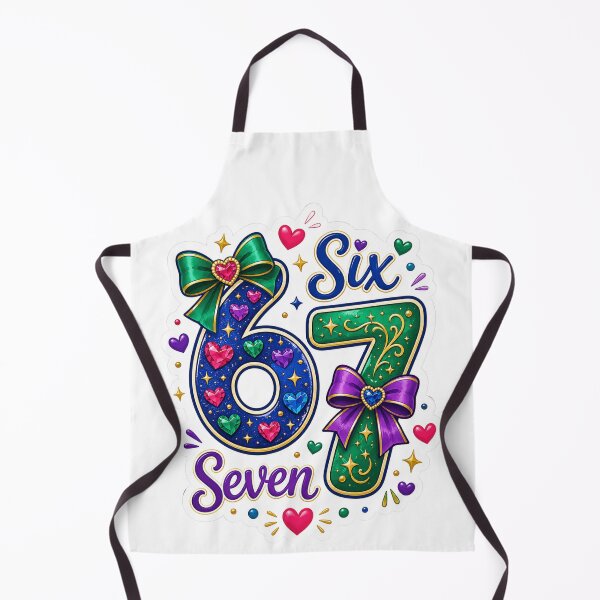 Item preview, Fun 6 7 image with gem design designed and sold by Sendgoodvibes.
