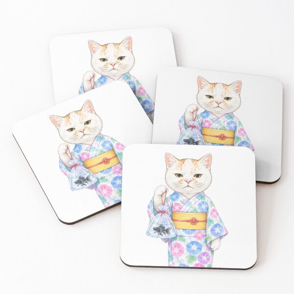 Item preview, Summer Festival Cat with Goldfish designed and sold by Komatoya.