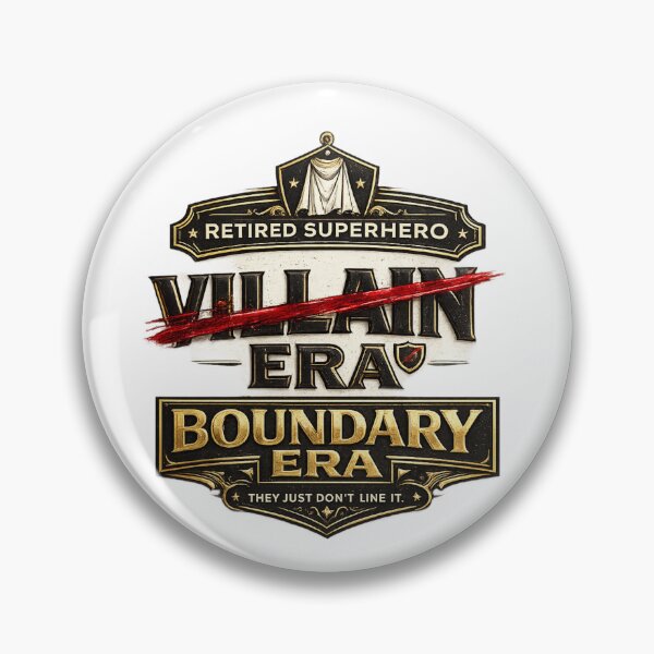 Item preview, Retired Superhero Villain Era Boundary Era They Just Don't Like It Funny Mental Health Gift designed and sold by SHREE ART STUDIO.