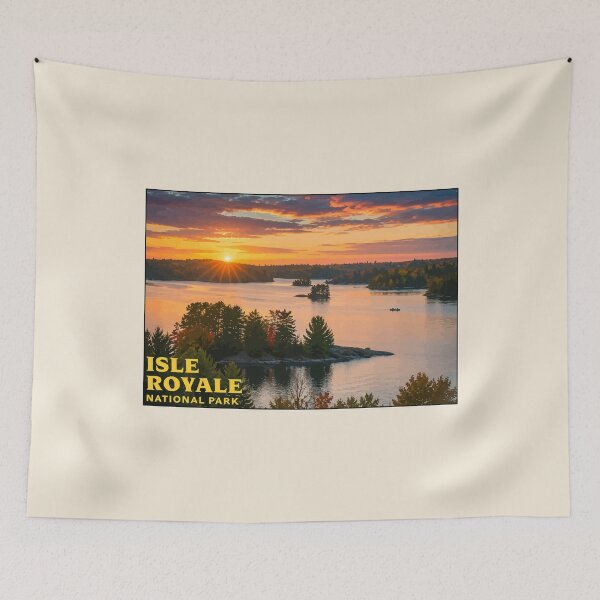 Item preview, Isle Royale National Park Retro Wilderness designed and sold by Gideon Emmerich.