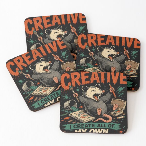 Item preview, Yes, I'm Creative I Create All Of My Own Problems Funny Opossum Artist Creator Humor designed and sold by RetroMini2026.