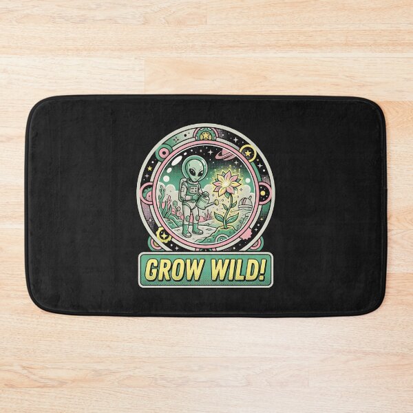 Item preview, Alien Gardener Grow Wild Retro Floral Graphic designed and sold by DuckOddity.