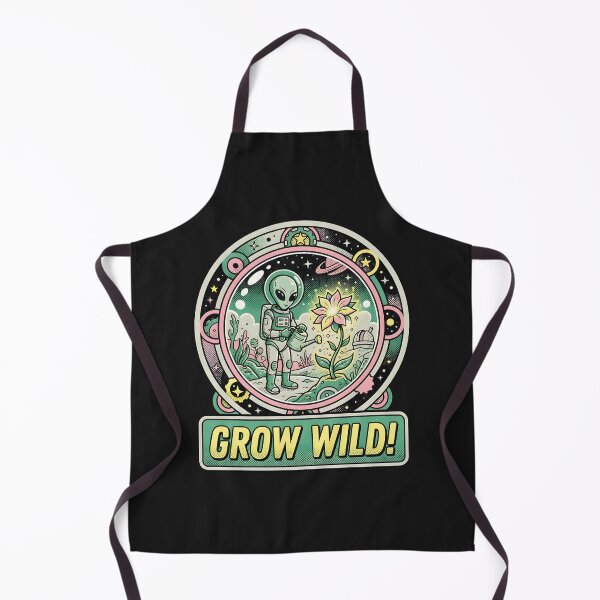 Item preview, Alien Gardener Grow Wild Retro Floral Graphic designed and sold by DuckOddity.