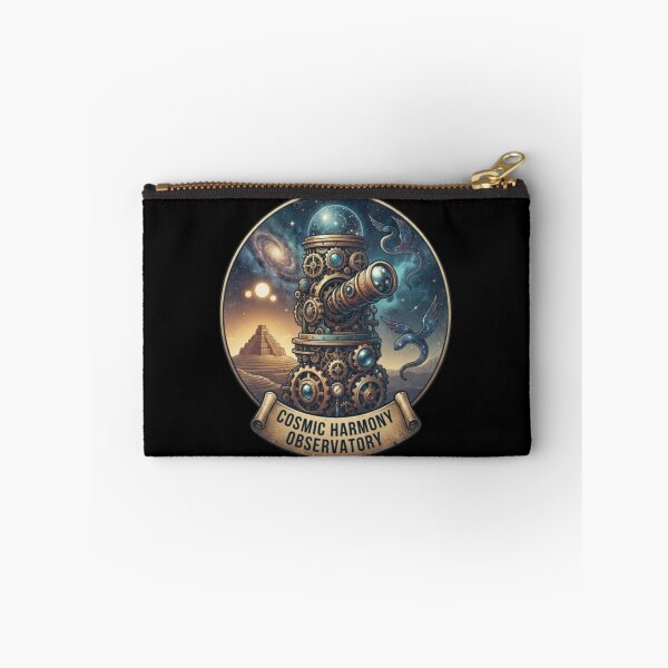 Item preview, Cosmic Harmony Observatory – Steampunk Telescope Art designed and sold by Dogandesighn.