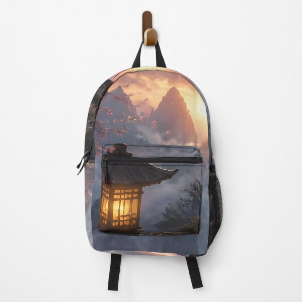 Item preview, Lantern Traveler Climbing Mountain designed and sold by sigmaartstudio.
