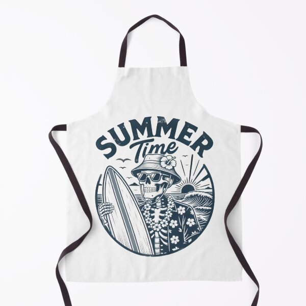 Item preview, Summer Time Skeleton Surfer Beach designed and sold by Linework Studio.