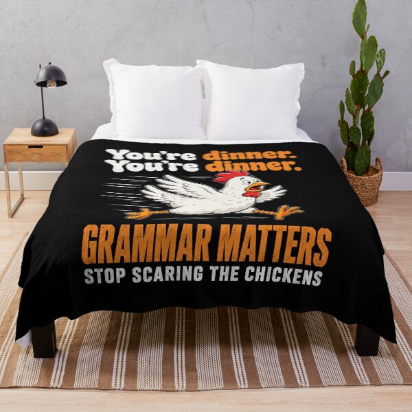 Item preview, Funny Stop Scaring The Chickens Grammar English Teacher T-Shirt | Grammar Nerd Graphic Gift designed and sold by Trendably.