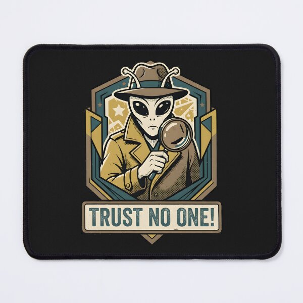 Item preview, Alien Detective Mystery Retro Shield Graphic designed and sold by DuckOddity.