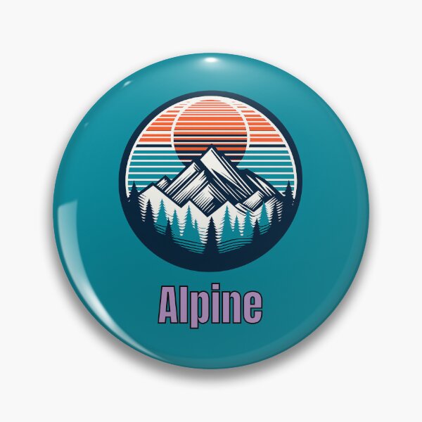 Item preview, Vintage Alpine Mountain Logo | Retro Outdoor Camping Hiking Design designed and sold by Timber-Trail.