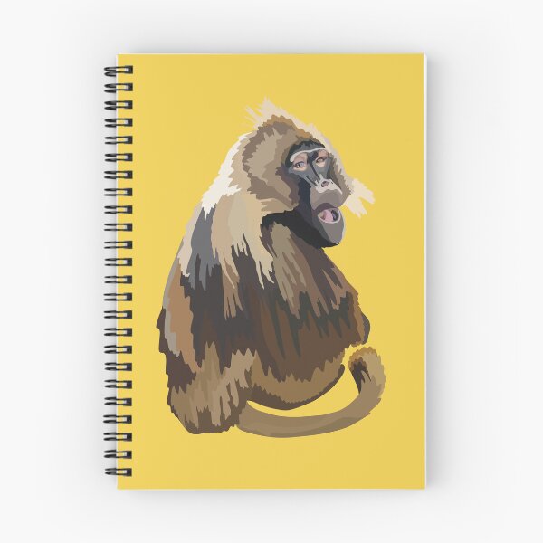 Item preview, G is for Gelada Baboon,Gelada – Unique Ethiopian Highland Primate Wildlife Illustration designed and sold by PrettylittlepastelUk.