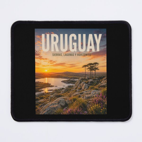 Item preview, Uruguay Sierras and Lagoons Landscape Poster designed and sold by Tienda-Vane.