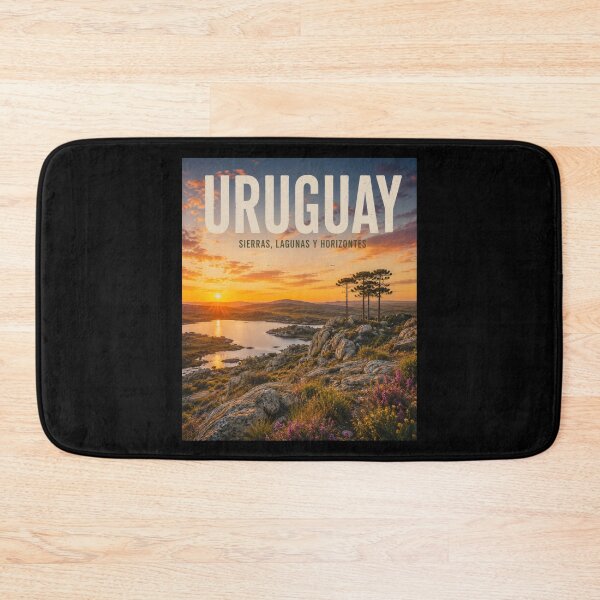 Item preview, Uruguay Sierras and Lagoons Landscape Poster designed and sold by Tienda-Vane.