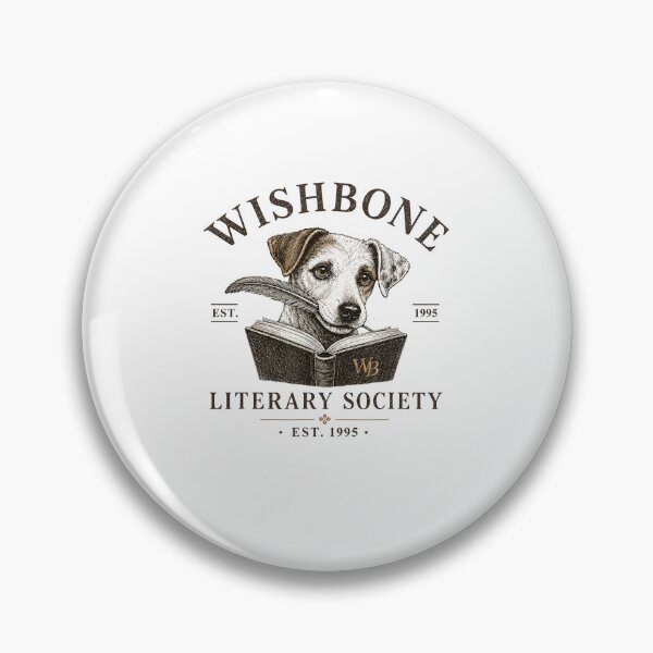 Item preview, Wishbone Literary Society Vintage Dog Book Lover Reading Club 1955 designed and sold by PixlCrypt.