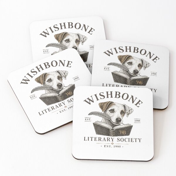 Item preview, Wishbone Literary Society Vintage Dog Book Lover Reading Club 1955 designed and sold by PixlCrypt.